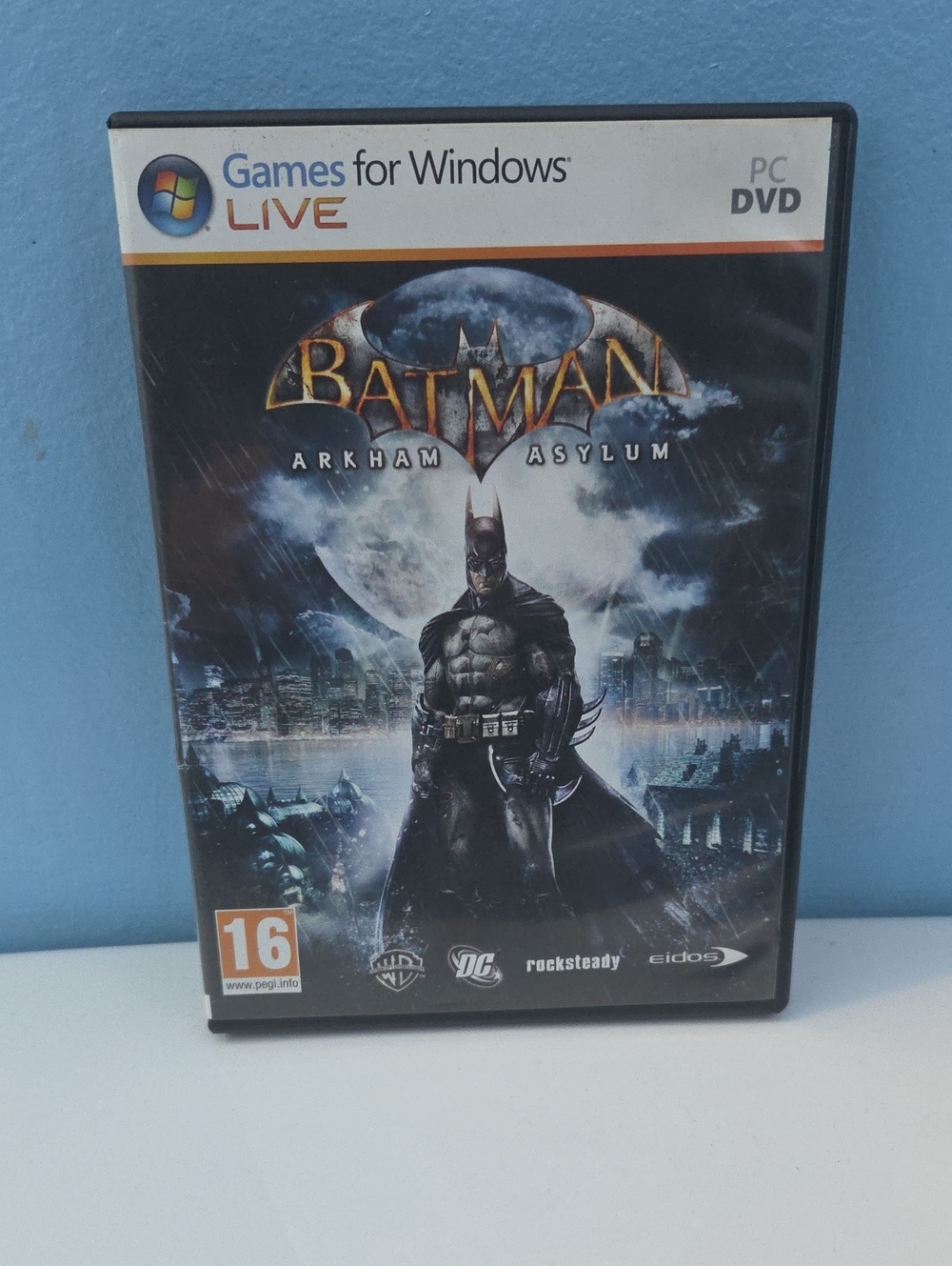 DC Comics Batman Arkham Asylum PC Game - Black & Gray Artwork